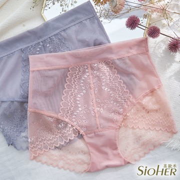 野漾叢花輕塑透膚中高腰內褲 M-3XL｜5件組｜SiOHER熹歐禾
