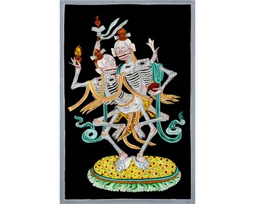 齊提巴提唐卡死亡與解脫的舞者