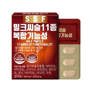 SOONSOO FOOD Milk Thistle 11 Kinds of Functionality 30 Tablets (1-month supply)