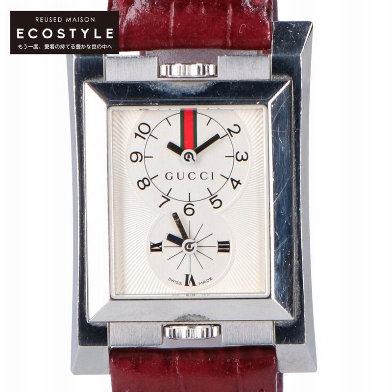 GUCCI グッチ SS 111DUAL DUAL デュアルタイム スクエアケース  