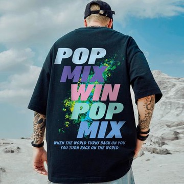 個性hiphop高街加肥加大潮牌短袖男潮ins胖子寬松半袖潮男T恤夏季