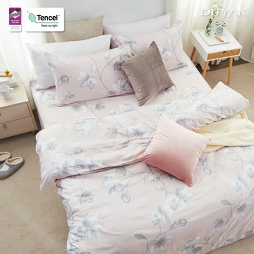 床包枕套組-單人 / 奧地利天絲二件式 /  藤本月季 台灣製