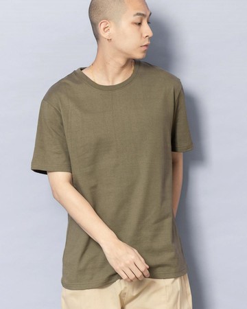 台灣製14.8盎司極厚磅超挺素TEE (軍綠)