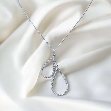 【摩達客】碎鑽水滴型Y字鍊