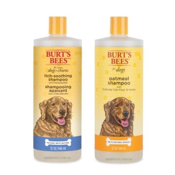 Burt s Bees Natural Pet Care 伯特小蜜蜂-犬用沐浴露(金銀花酪梨/蜂蜜燕麥) 32oz(945ml) (購買第二件贈送寵物玩具x1包)