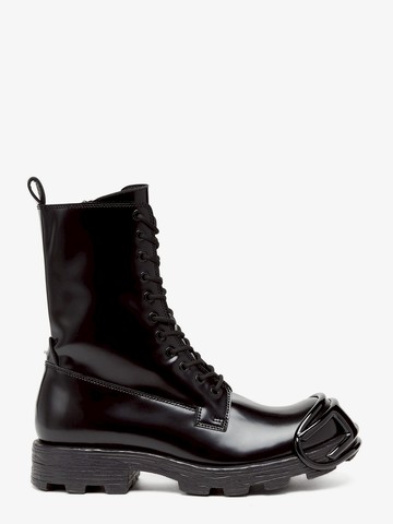 Leather boots with oval d rein-forced toe - DIESEL - gender_Man