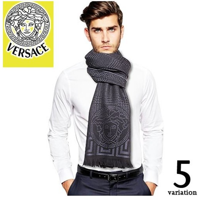 Versace ウールマフラー 期間限定 www.shelburnefalls.com