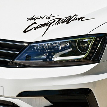 競賽精神英文車貼 29cm 燈眉貼紙 汽車貼紙 車用貼紙 車身貼紙 防水車貼 個性車貼【CW0325】普特汽車精品