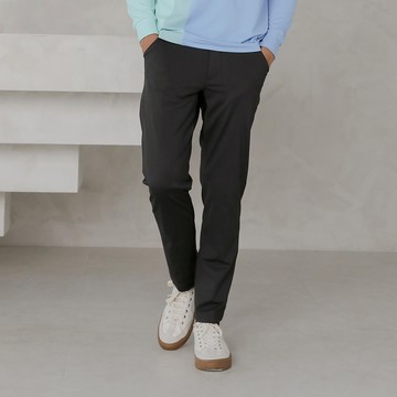 修身雙層口袋中低腰休閒西裝褲｜附拉鏈暗袋 #T00111