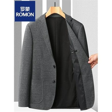 羅蒙春秋西裝外套男士2026新款商務休閑中青年人爸爸西服單上衣