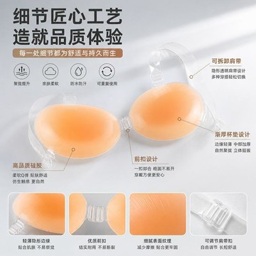 小胸顯大乳貼 聚攏上託 硅膠胸貼 加厚款 隱形防下垂 5cm胸貼