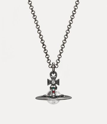 Vivienne Westwood New Tiny Orb Pendant Necklace Silver Swarovski Crystals Women