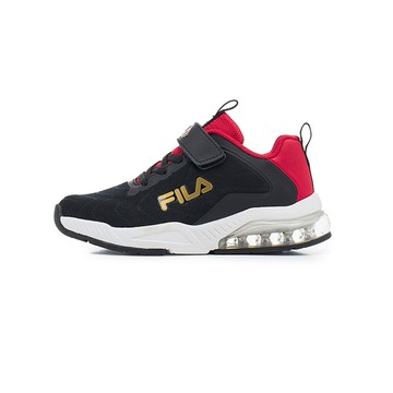 FILA KIDS 大童足弓支撐氣墊運動鞋-黑紅 3-J808Z-028