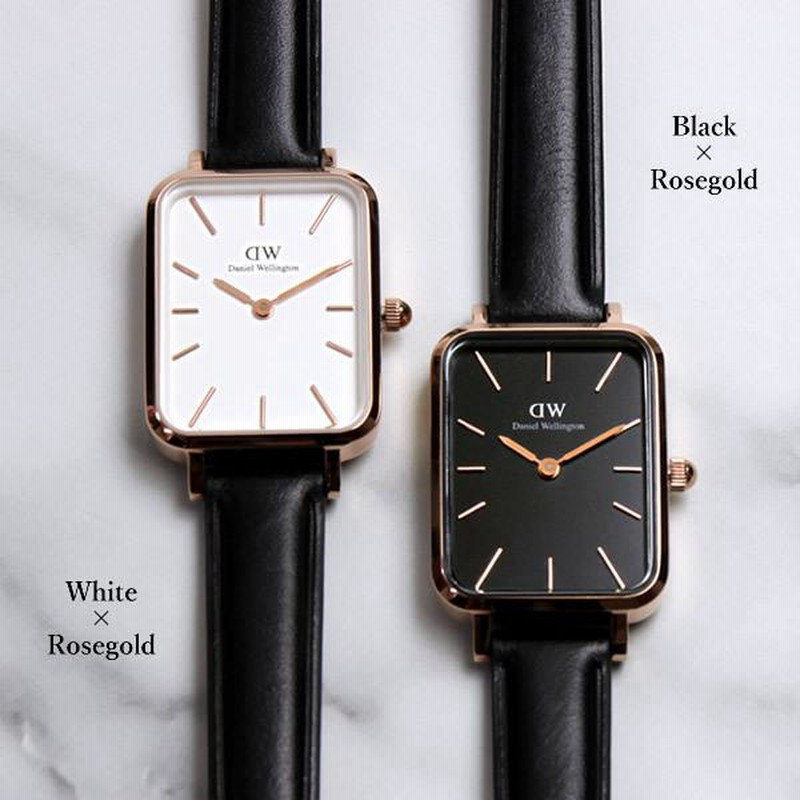 Daniel Wellington ダニエルウェリントン 腕時計 レディース ブランド 人気 プレゼント スクエア レザー DW00100434  DW00100435 | LINEショッピング