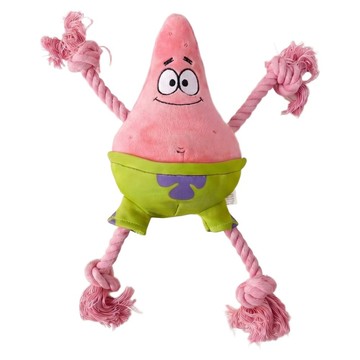 SpongeBob 海綿寶寶 派大星拉繩絨毛寵物玩具 中  粉紅色  1個  21.5 x 17.5 x 10cm