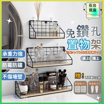 ⚡8h出貨⚡ 壁掛置物架 掛壁置物架 壁掛收納 牆壁收納架 浴室置物架 掛鉤置物架 雜誌架 陽台花架 無痕置物架 展示架