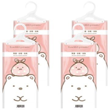 AKIRA 御衣坊 角落生物 懸掛式除濕袋 含小蒼蘭芳香粒子  120g  4組