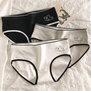 性感女士內褲中腰無痕三角褲修身舒適運動風夏季透氣親膚