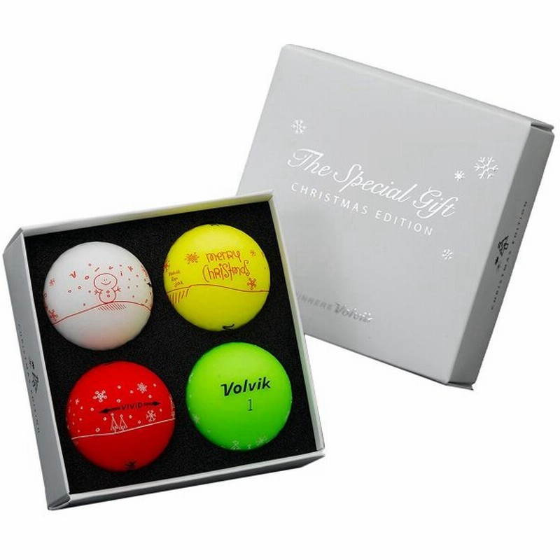 ボルビック Volvik Vivid クリスマスパッケージ ボール 4個入り 通販 Lineポイント最大0 5 Get Lineショッピング
