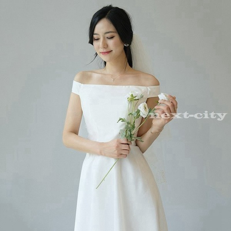 ウェディングドレス 白 エンパイア シンプル ウェディングドレス 花嫁 ドレス 披露宴 結婚式 二次会 ワンピース 安い 通販 Lineポイント最大0 5 Get Lineショッピング