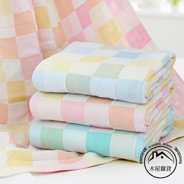 純棉雙層紗布浴巾成人男女洗澡大毛巾吸水薄款速干透氣【木屋雜貨】