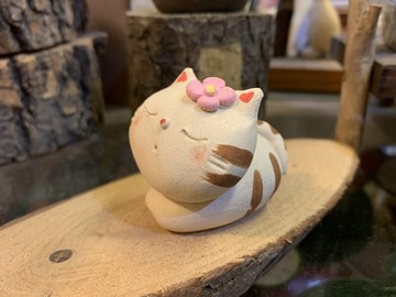 日本 美濃燒 彌生窯 蝴蝶結貓咪 《今井 隆久》 ★日本製★ Zakka'fe ★