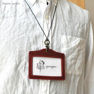 掛脖票卡夾 No.1 Buttero