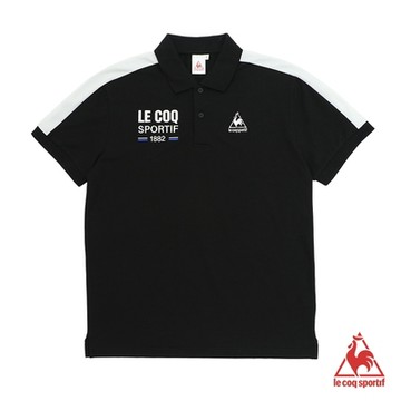 法國公雞牌短袖POLO衫 LON2180499-男-黑