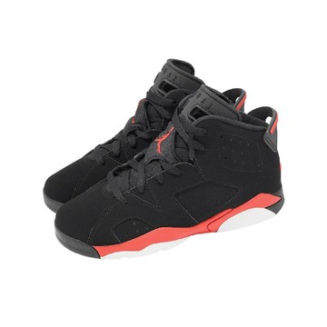 休閒鞋 Jordan 6 PS 中童 小朋友 黑 紅 喬丹 AJ6 紅外線 IQ1277-001