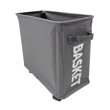 桌下置物車 超大容量 摺疊收納 萬向滑輪 牛津布+金屬支架  深灰色