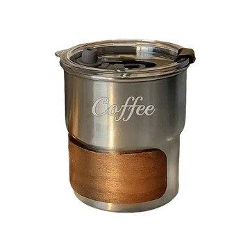 CITY STAR 不鏽鋼304隨行帶蓋咖啡杯 (300ml) -1入