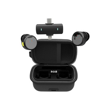 私模無線領夾麥克風M1S磁吸雙麥直播混響迷你降噪麥克風夾領式【宜家良品百貨】