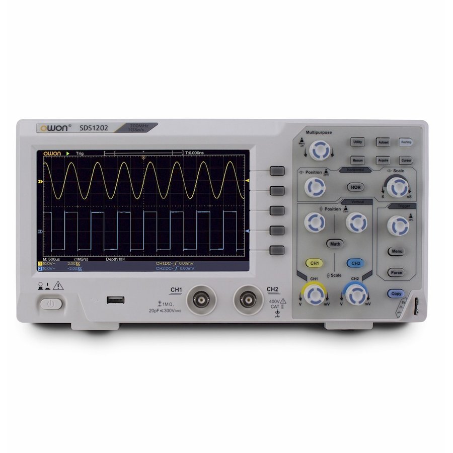 オシロスコープ 2ch 200MHz 1GS/s FFT機能 USB PC接続 小型 薄型 軽量 SDS1202 OWON 日本正規代理店 通販  LINEポイント最大0.5%GET | LINEショッピング