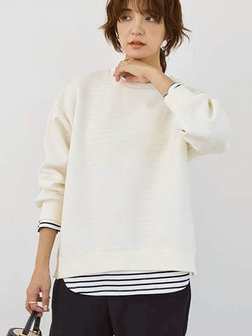 側邊鈕扣開衩挺版圓領上衣(0H000834500) - AMERICAN HOLIC