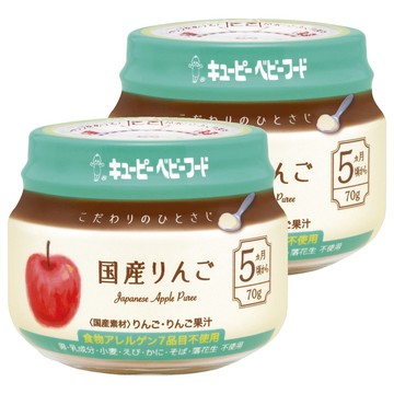 Kewpie 極上嚴選日本蘋果泥 5M 70g 日本產蘋果 無添加  蘋果  2罐