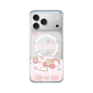 iPhone 17 Pro Max ClearX (MagSafe 兼容) 冰透藍 - 三麗鷗-兔媽媽 Marron Cream - 法式慵懶