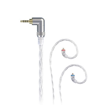 FIIO LC-2.5D 高純度單晶體純銀MMCX繞耳式耳機旗艦平衡升級線(2.5mm)