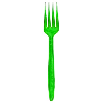 Toppuror 泰浦樂 靚透系列 餐叉 15支入  耐熱 -20°C~120°C  17cm  綠色  1罐