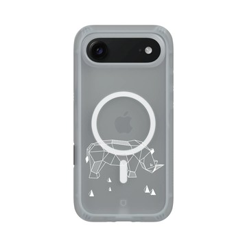 iPhone Air AirX 流變灰 - Animal Silhouette / 動物剪影 - 幾何-動物系列/犀牛