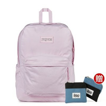 JANSPORT SUPERBREAK PLUS FX 校園系列後背包 -冰晶粉