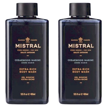 MISTRAL BODY 海洋雪松 二合一洗髮沐浴露  400ml  2瓶