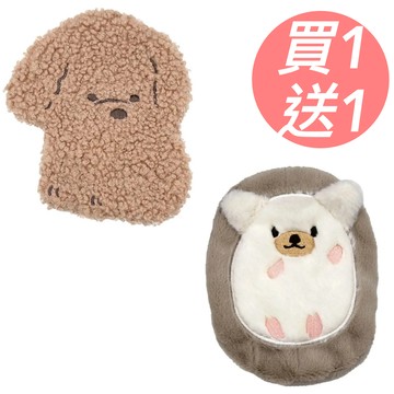 日本 friendshill - [買一送一]環保 掌上型隨身暖暖包/暖手寶-狗狗+刺蝟