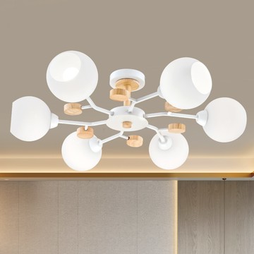 E27 北歐風半吸頂燈  10-73721、73722