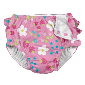 I Play - 寶寶泳褲戲水免穿尿布-草莓雛菊