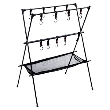 MOUNTAINHIKER 山之客 網兜置物架 SZK364 黑色 鋁合金  1個