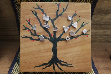 ShouZhuo handmade---鐵樹銀花耳針架