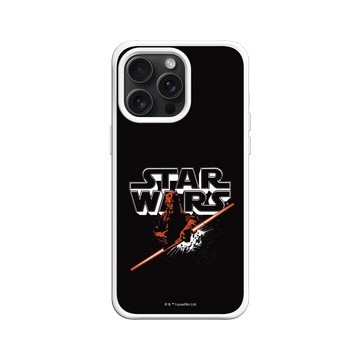 iPhone 15 Pro Max SolidX 白 - 迪士尼-星際大戰 Star Wars - 達斯魔-星際大戰Logo