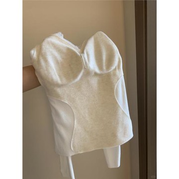 7A羊絨保暖內衣女款帶胸墊一體加絨加厚內搭上衣外穿秋衣秋褲套裝