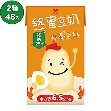 統一蜜豆奶營養+豆奶(250mlx24入)_1+1組合(共2箱)