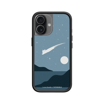 iPhone 17 Mod NX -邊框背蓋組合 (相機按鈕) 黑 - ilovedoodle (Lim Heng Swee) - Cat Landscape - Meteor 貓咪流星